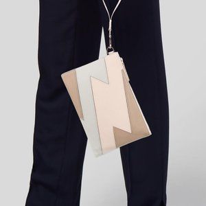 Shinola Leather Bolt Zip Wristlet